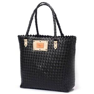 Khokho Weekend Women's Manzini Shopping Tote Bag in Black